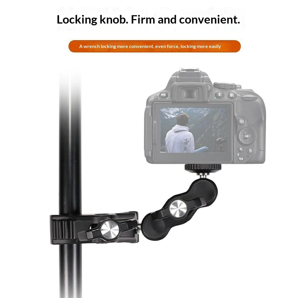 Z057 Aluminum Alloy Crab Clamp Magic Arm 360 Degree Rotating Super Clamp Photography Equipment