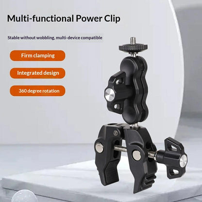 Z057 Aluminum Alloy Crab Clamp Magic Arm 360 Degree Rotating Super Clamp Photography Equipment