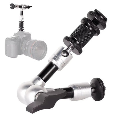 G147 7 Inch Magic Arm for DSLR Camera LCD Monitor LED Light Dual Ball Head Mount 360 Degree Multi-Angle Bracket