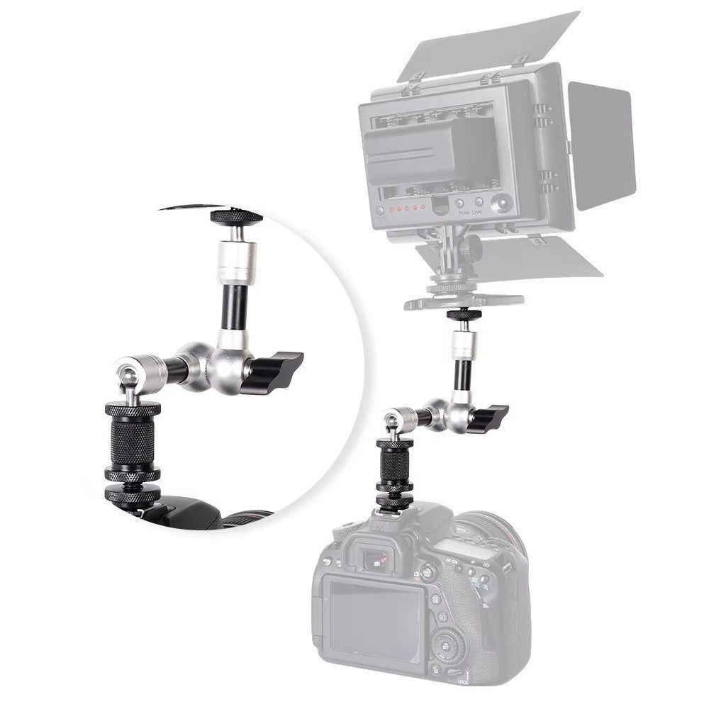 G147 7 Inch Magic Arm for DSLR Camera LCD Monitor LED Light Dual Ball Head Mount 360 Degree Multi-Angle Bracket