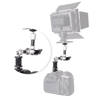 G147 7 Inch Magic Arm for DSLR Camera LCD Monitor LED Light Dual Ball Head Mount 360 Degree Multi-Angle Bracket