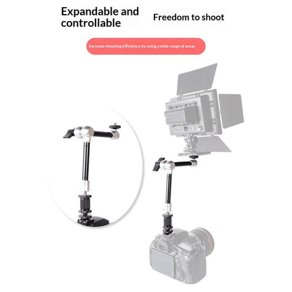 G148 11 Inch Magic Arm Metal Articulating Monitor Mount 360° Ball Head Camera Bracket for Photography
