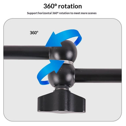 C118 7 Inch Adjustable Magic Arm Dual Ball Head Mount for Camera Phone Microphone Tripod Live Streaming Accessories