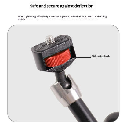 C118 7 Inch Adjustable Magic Arm Dual Ball Head Mount for Camera Phone Microphone Tripod Live Streaming Accessories