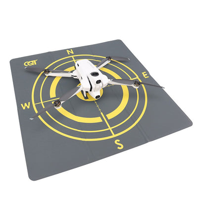 Drone Landing Pad for Antigravity A1 43cm Foldable Waterproof PU Leather Mat with Compass