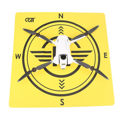 Drone Landing Pad for Antigravity A1 43cm Foldable Waterproof PU Leather Mat with Compass
