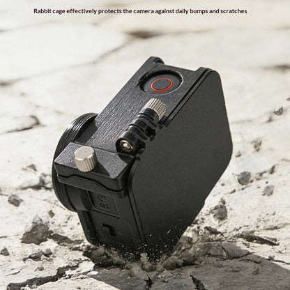 915609-11 Extension Frame Sunshade Camera Protective Case for DJI Osmo Action 6 Anti-Scratch Cover Protector with Lens Cap