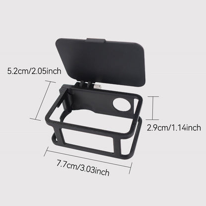 915609-11 Extension Frame Sunshade Camera Protective Case for DJI Osmo Action 6 Anti-Scratch Cover Protector with Lens Cap