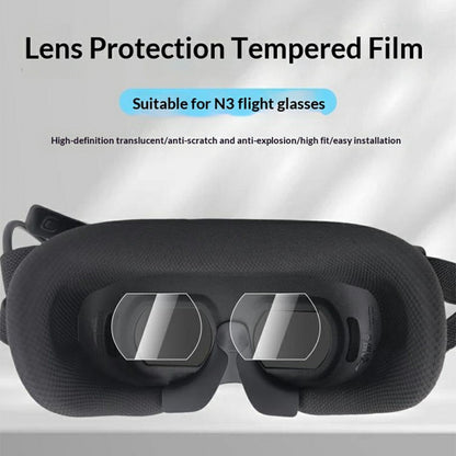 914701 2Pcs Tempered Glass Film for DJI Goggles N3 Flying Glasses Lens Protection Film Anti-scratch Shockproof Screen Protector