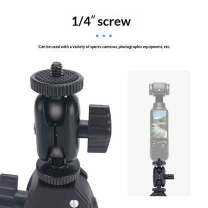 915774 Adjustable Bike Handlebar Mount for Lumen Fly Mini Remote Control Drone Action Camera Phone Remote Controller Mount Bracket with 1 / 4 Inch Screw