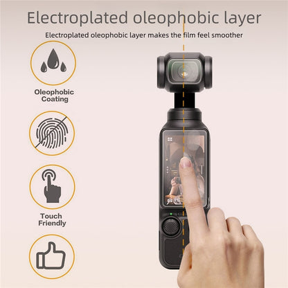 5 Sets For DJI Osmo Pocket 4 Hydrogel Film High Definition Soft PET Screen Protector Camera Screen + Lens Film