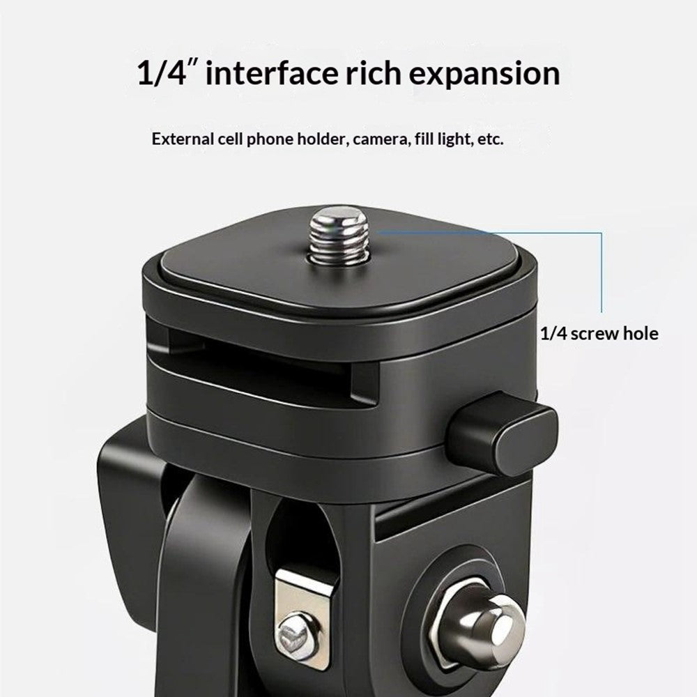 Y079 180 Degree Rotating Light Stand Adapter Bracket 1 / 4 Screw Cold Shoe Quick Release Mount for Camera Phone Fill Light