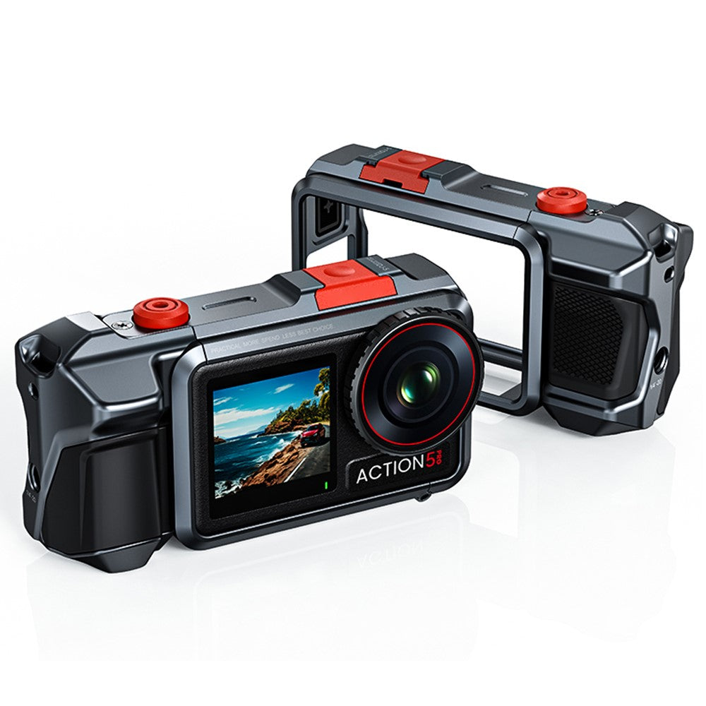 DJ-5 Aluminum Alloy Protective Case for DJI Osmo Action 3  /  4  /  5 Pro Cage Frame Action Camera Protective Cover