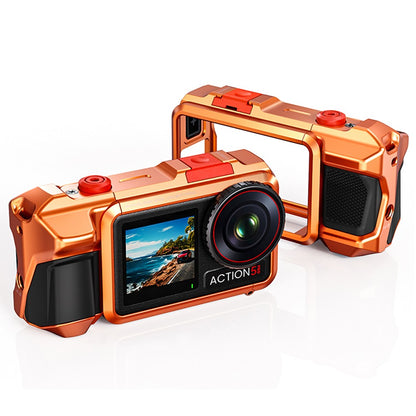 DJ-5 Aluminum Alloy Protective Case for DJI Osmo Action 3  /  4  /  5 Pro Cage Frame Action Camera Protective Cover