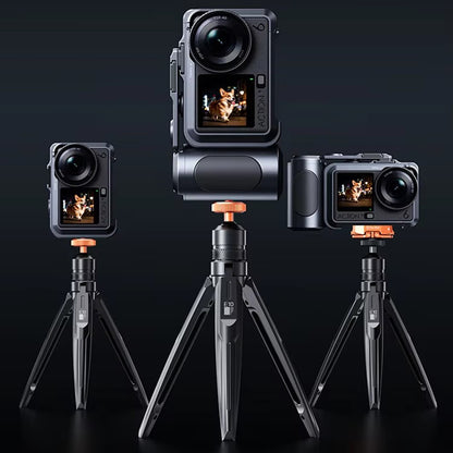 DJ-6 Detachable Magnetic Camera Cage Frame Case for DJI Osmo Action 6 Lightweight Aluminum Camera Protective Frame for Travel Outdoor Photography