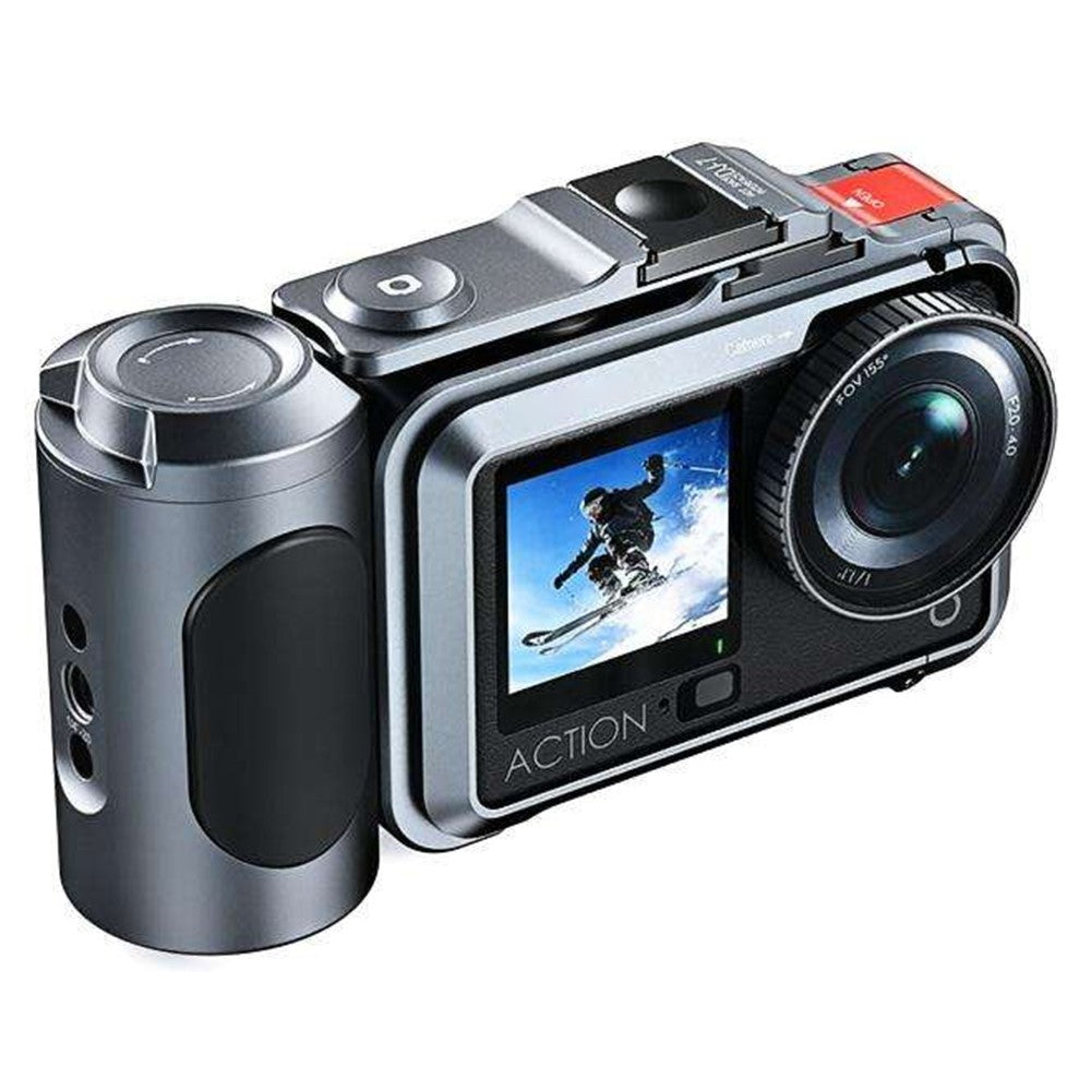 DJ-6 Detachable Magnetic Camera Cage Frame Case for DJI Osmo Action 6 Lightweight Aluminum Camera Protective Frame for Travel Outdoor Photography