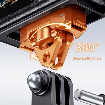 DJ-7 Magnetic Action Camera Mount Adapter for DJI Osmo Action Foldable Connector Tripod Quick Release Base with 1 / 4 Inch Thread