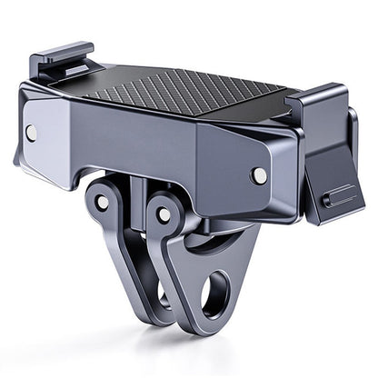 DJ-7 Magnetic Action Camera Mount Adapter for DJI Osmo Action Foldable Connector Tripod Quick Release Base with 1 / 4 Inch Thread