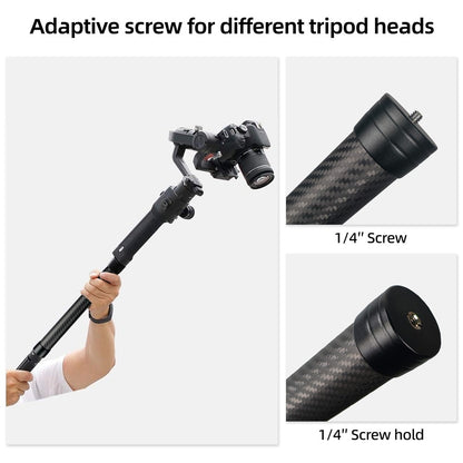 KE-36 35cm Carbon Fiber Extension Rod for DJI RS3  /  RS4 Gimbal Stabilizer 1 / 4 inch Screw Mount Compatible Accessory