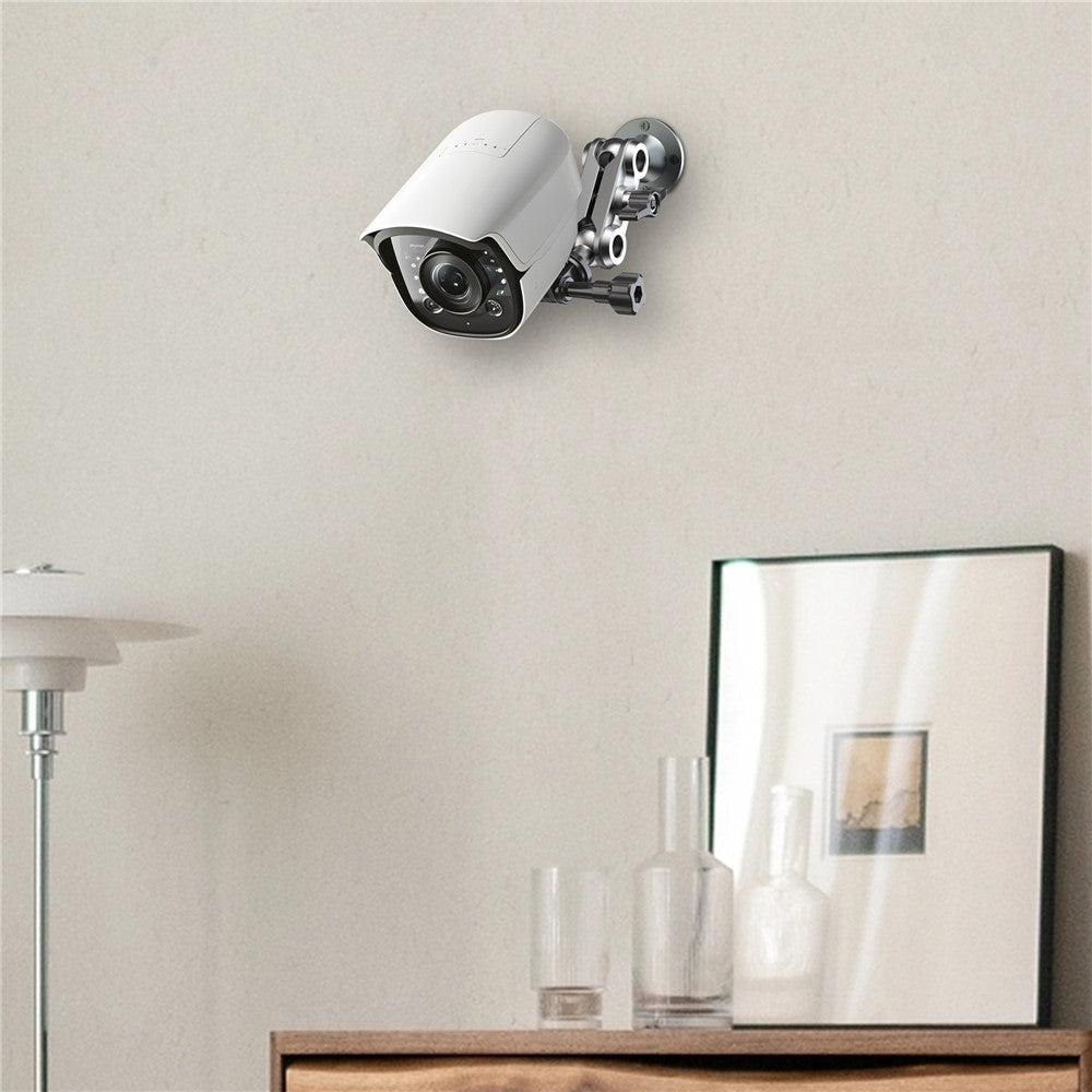 Camera Monitor Mount Wall Ceiling Bracket Double Ball Head 1 / 4 Interface Adjustable Swivel Stand