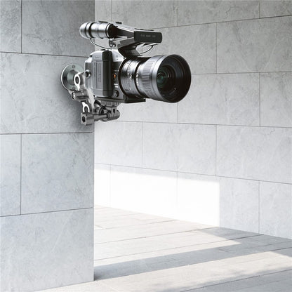 Camera Monitor Mount Wall Ceiling Bracket Double Ball Head 1 / 4 Interface Adjustable Swivel Stand
