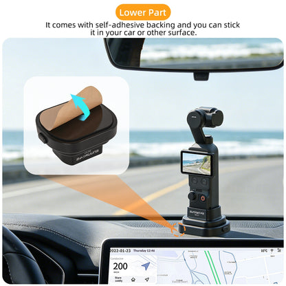 SUNNYLIFE For DJI Osmo Pocket 4 / 3 Action Camera Detachable Base Plastic Desktop Support Bracket