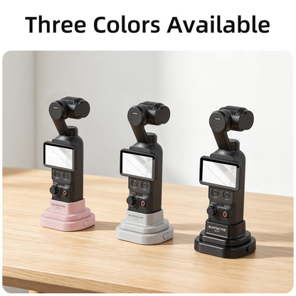 SUNNYLIFE For DJI Osmo Pocket 4 / 3 Action Camera Detachable Base Plastic Desktop Support Bracket