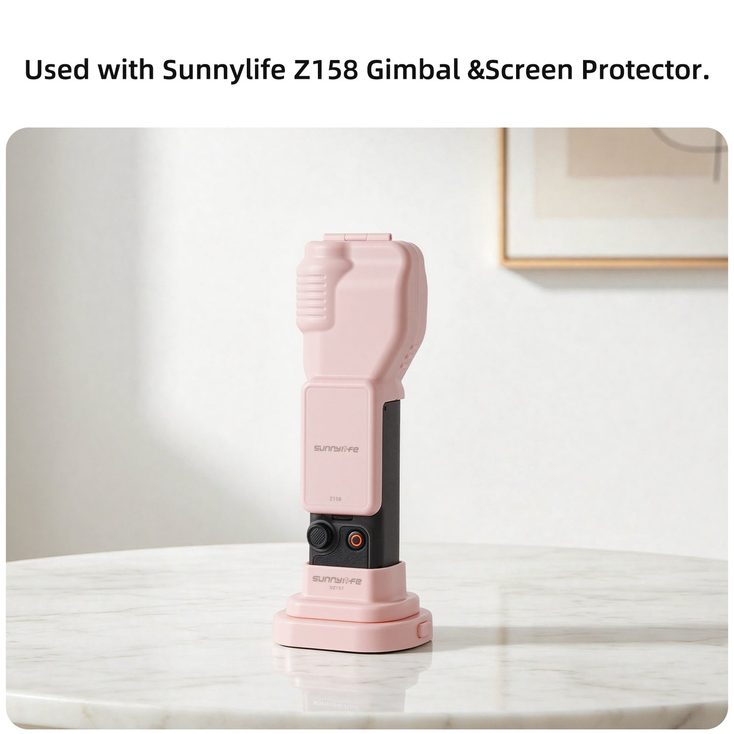 SUNNYLIFE For DJI Osmo Pocket 4 / 3 Action Camera Detachable Base Plastic Desktop Support Bracket