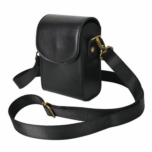Universal PU Leather Camera Protective Case with Magnetic Clasp Flip-Top Shoulder Bag for Small Digital Cameras