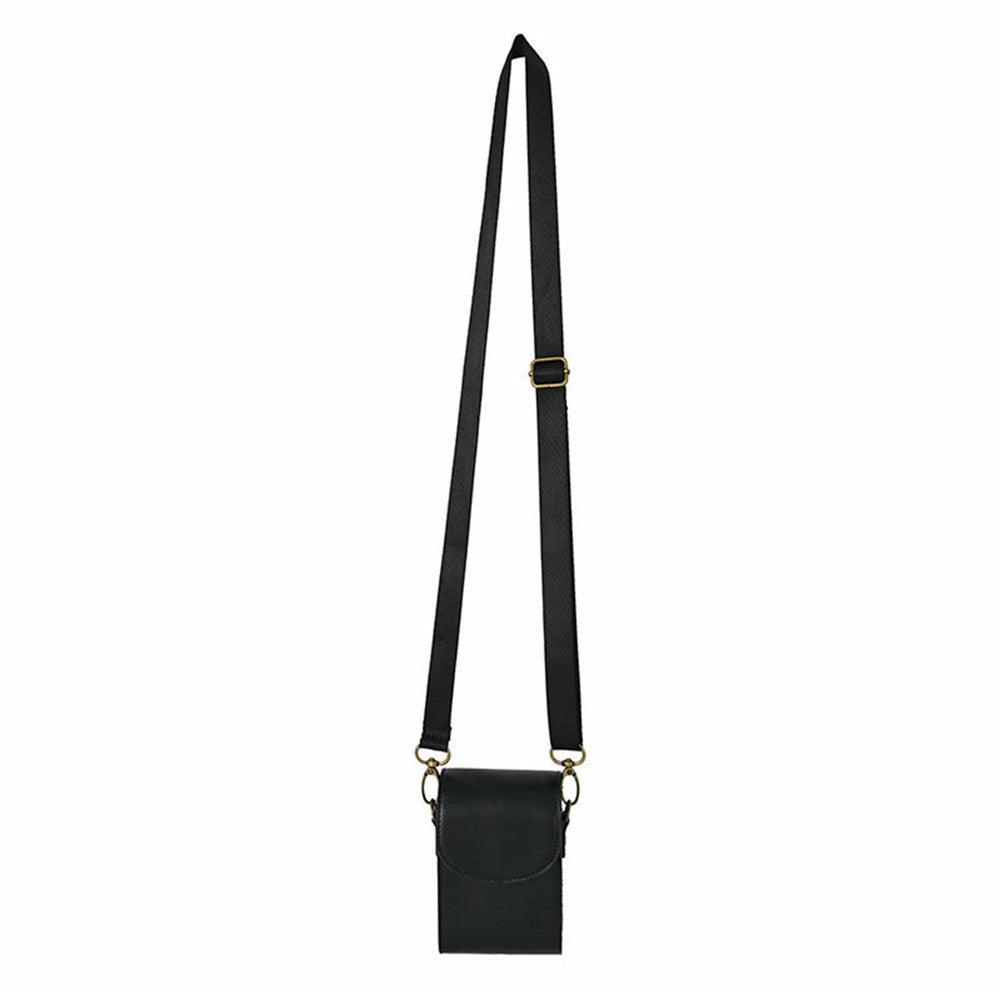 Universal PU Leather Camera Protective Case with Magnetic Clasp Flip-Top Shoulder Bag for Small Digital Cameras