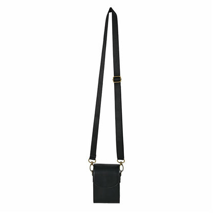 Universal PU Leather Camera Protective Case with Magnetic Clasp Flip-Top Shoulder Bag for Small Digital Cameras