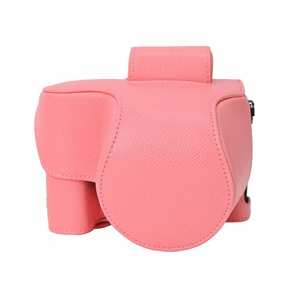 For Nikon Z 50 II Camera Case Palm Texture PU Leather Full Body Protective Cover with Small Circular Pouch