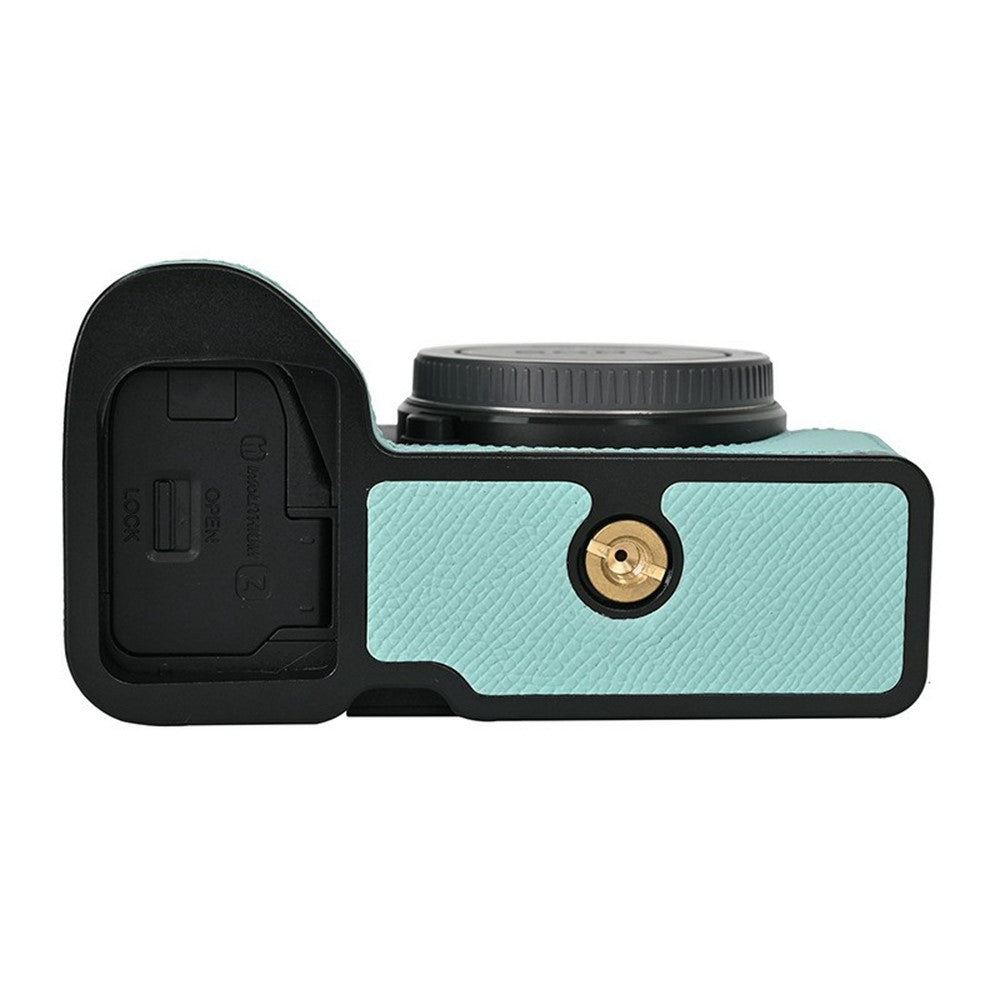 Camera Half Case for Sony A6700 Palm Texture Leather Ergonomic Grip Design Camera Base Protective Cover