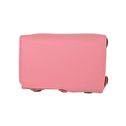 Palm Texture PU Leather Camera Case for Sony ZV-E10 Full Protection Cover with Hand Strap & Small Pouch
