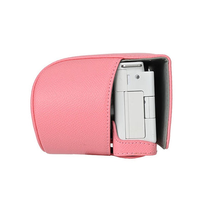 Palm Texture PU Leather Camera Case for Sony ZV-E10 Full Protection Cover with Hand Strap & Small Pouch