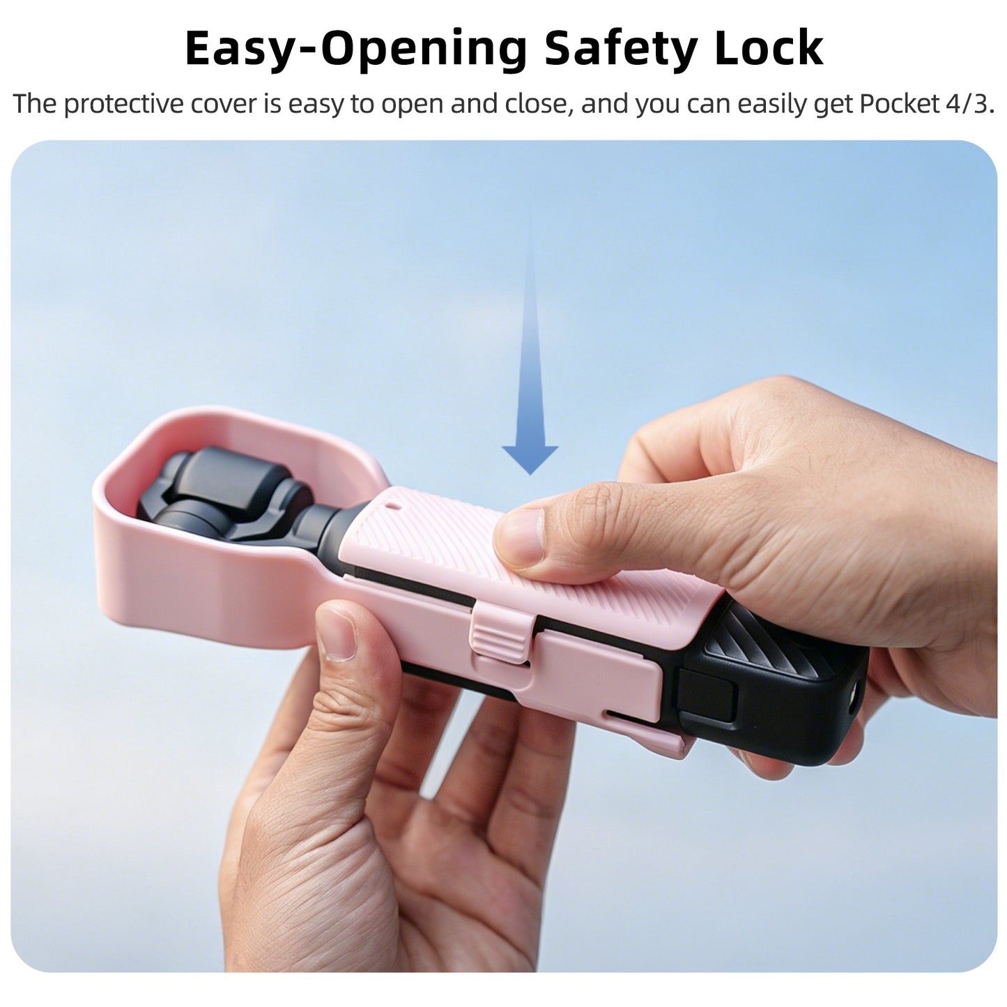 SUNNYLIFE OP4-K160 For DJI Osmo Pocket 4 / 3 Quick Snap Protective Case Light Shielding Shockproof Frame