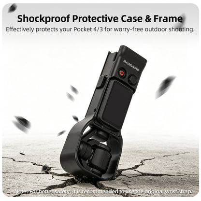 SUNNYLIFE OP4-K160 For DJI Osmo Pocket 4 / 3 Quick Snap Protective Case Light Shielding Shockproof Frame