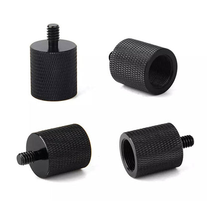 Aluminum Alloy Mic Stand Adapter 5 / 8" Female to 1 / 4" Male Screw Adapter Tripod Screw Converter Compatible with Other 1 / 4"-20 Accessories