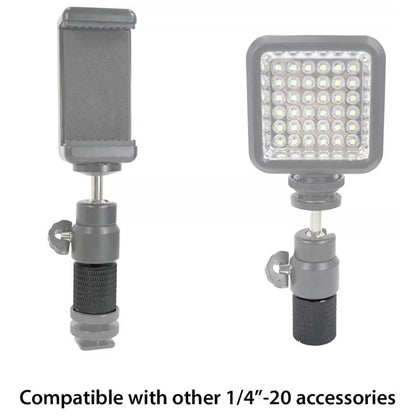 Aluminum Alloy Mic Stand Adapter 5 / 8" Female to 1 / 4" Male Screw Adapter Tripod Screw Converter Compatible with Other 1 / 4"-20 Accessories