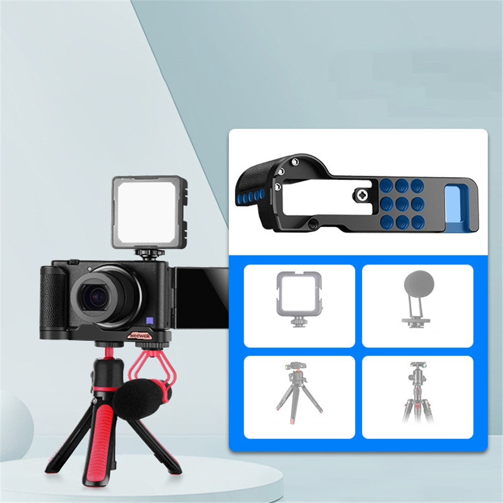 NEEWER For Sony ZV1 Handheld Camera Grip Metal Handle Grip Holder with Quick Release Plate Base