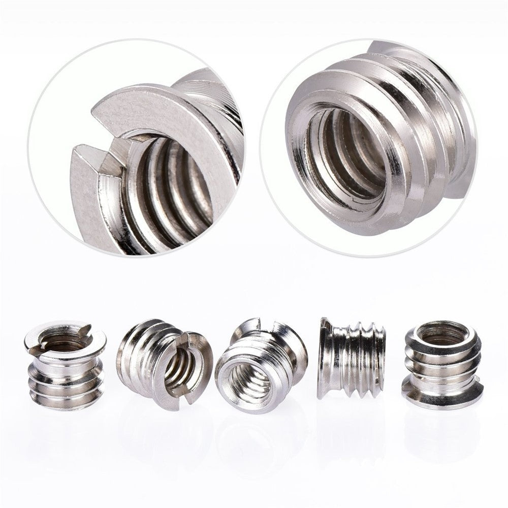 240 Screw Converter for Tripod, Monopods Female 1 / 4" to Male 3 / 8" Screw Adapter DSLR Camera Accessories