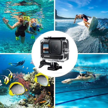 55-in-1 Action Camera Accessories Kit with Waterproof Housing Case, Selfie Stick, Tripod, Screen Protector for GoPro Hero 9 / 10 / 11 / 12