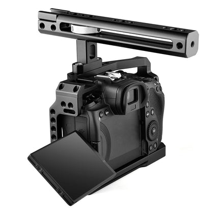 YELANGU C22 For Canon EOS R5 / R6 / R6 MARK 2 / R5C Aluminum Alloy Camera Video Cage with Handle Grip