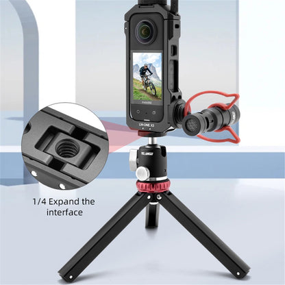 YELANGU LW-ONE X3 For Insta360 ONE X3 Lightweight Aluminum Alloy Camera Video Cage Vlogging Movie Making Tool
