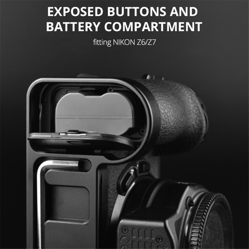 YELANGU CL7 For Nikon Z6 / Z7 Aluminum Baseplate with Cold Shoe Interface Camera Accessory