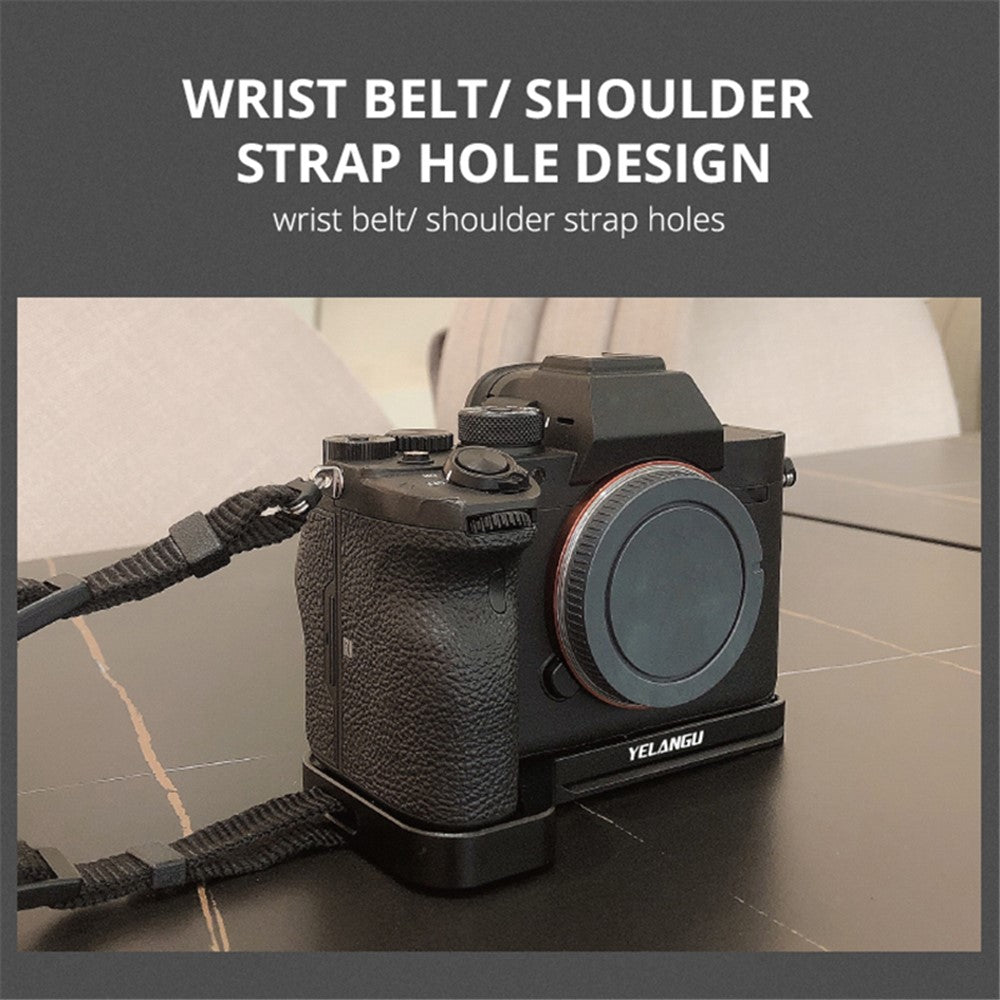 YELANGU CL8 Aluminum Baseplate for Sony A9II / A7R4 with Cold Shoe Interface Camera Accessory