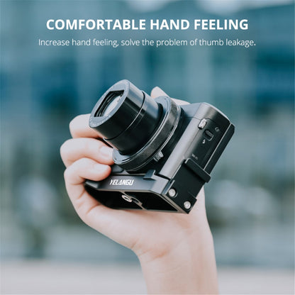 YELANGU CL9 For Canon G7X2 / G7X3 Lightweight Aluminum Alloy Expansion L Plate with Wrench
