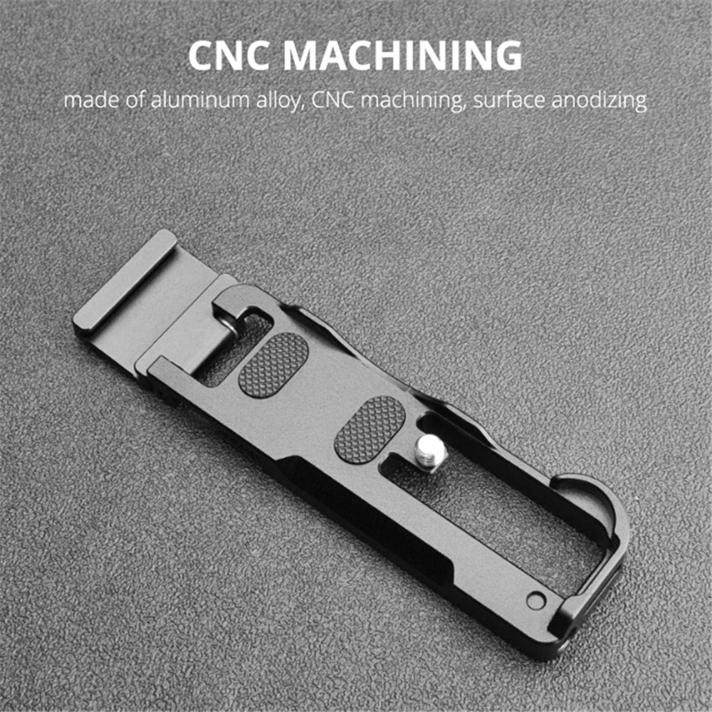 YELANGU CL12 For Sony ZV-1 Aluminum Alloy Camera Base Plate with Anti-slip Rubber Pad