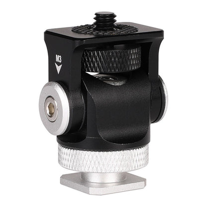 C037 360-Degree Rotating Gimbal for SLR Camera Quick Release Mount Adapter with Hot Shoe, 1 / 4 Screw Hole