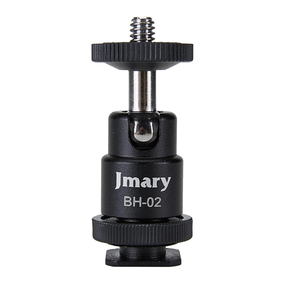 JMARY BH-02 360-Degree Rotating Tripod Adapter with 1 / 4 Screw for LED Lights, Monitors, Mic, Camera